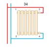 Трубчастый радиатор Betatherm PS Style 1 1800x441 белый- Фото 4