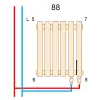 Трубчастый радиатор Betatherm Quantum BQ 2 500X1005 черный- Фото 4