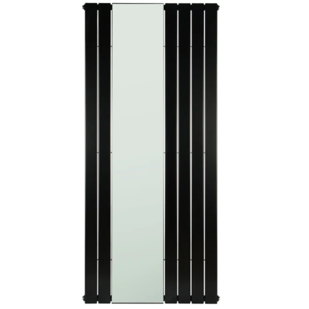 Трубчастий радіатор Betatherm Mirror 1800x750 вертикальний RAL9005М (з дзеркалом)- Фото 1