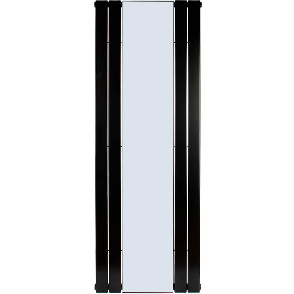 Трубчастий радіатор Betatherm Mirror PE 1118/08 1800x609x90 мм вертикальний RAL9005М- Фото 1