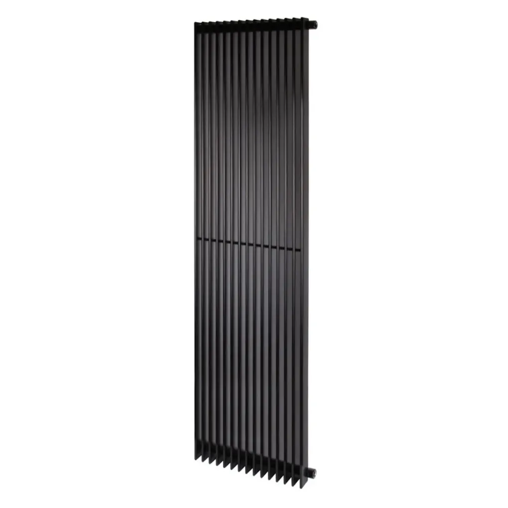 Вертикальный дизайнерский радиатор Betatherm Metrum 1 1800x465 черный матовый (BM6 1180-30/15 9005М 99)- Фото 1