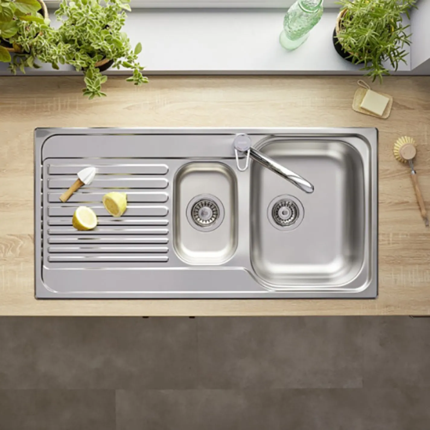 Кухонная мойка Blanco Tipo II 6 S сталь (526620) - Фото 1