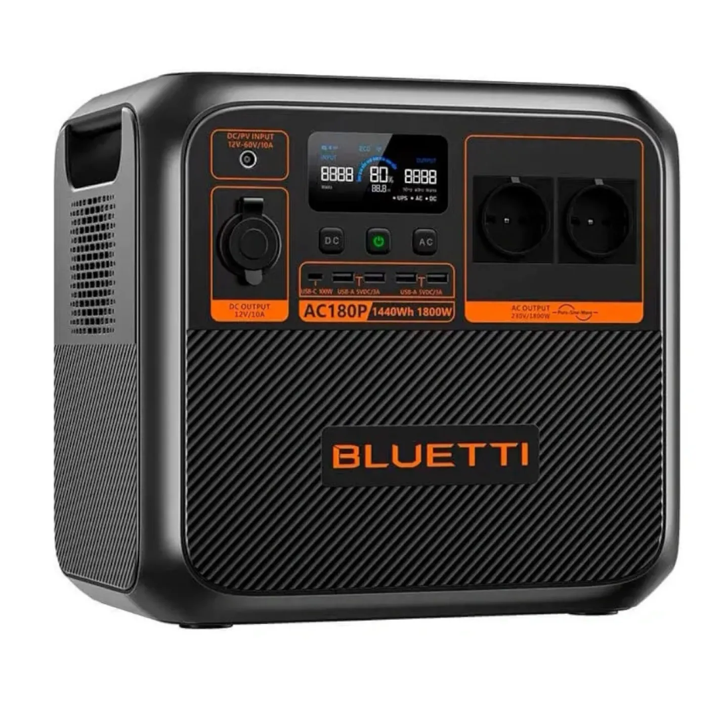 Зарядная станция Bluetti AC180P EU / 1800 Вт / 1440 Вт/час / LiFePO4 (AC180P EU) - Фото 1