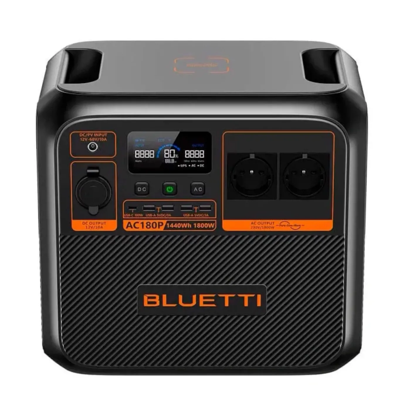 Зарядная станция Bluetti AC180P EU / 1800 Вт / 1440 Вт/час / LiFePO4 (AC180P EU) - Фото 2