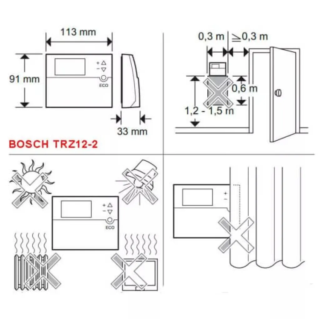 Терморегулятор Bosch Gaz (TRZ 12-2)- Фото 3