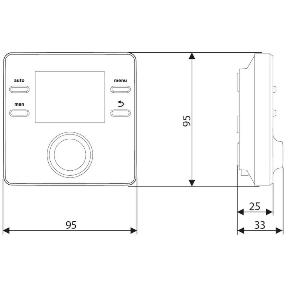 Недельный терморегулятор Bosch CR100 RF (MB RF)- Фото 4