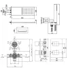 Душевая система Bossini Cube / Manhattan с термостатом, верхним душем и ручным душем, хром- Фото 2