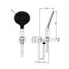 Душевой набор Bossini Apice, шланг Cromolux, никель (CE3002C00094005)- Фото 2