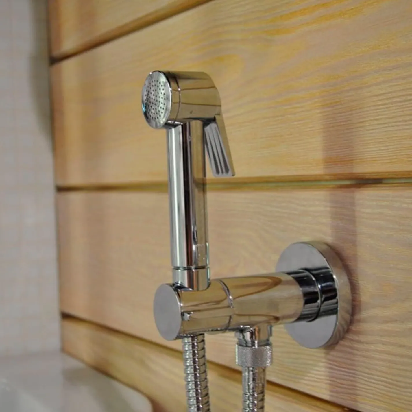 Гігієнічний душ Bossini Paloma Flat комплект 3 в 1 на прогресивному картриджі, нікель - Фото 1