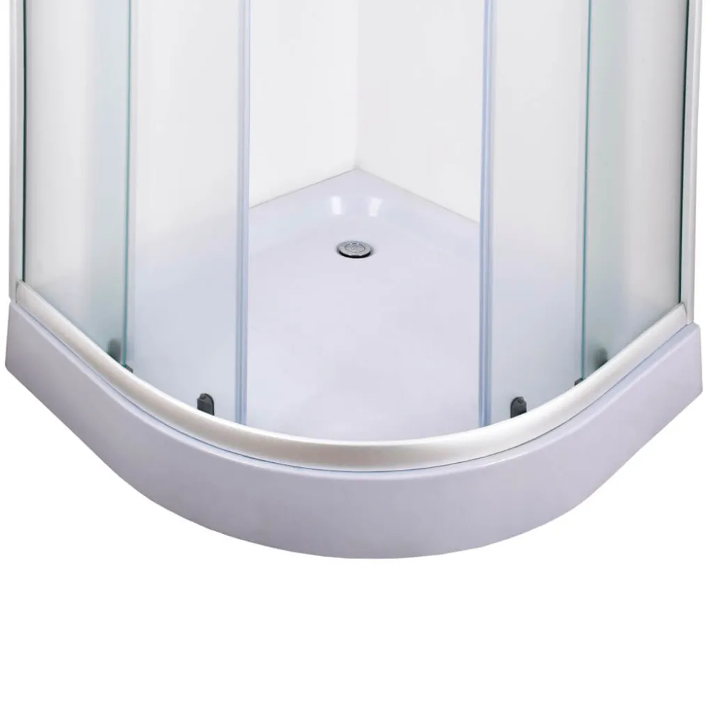 Душевая кабина Bravo Wisla L90W, белый профиль, с поддоном- Фото 2