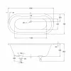 Ванна акриловая Burlington Windsor 169х74.5 (E3_)- Фото 4