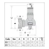 Деаератор універсальний Caleffi DISCAL 1" ВЗ (551706)- Фото 2