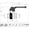 Кран кульовий Caleffi Ballstop зі зворотнім клапаном 1 1/2" (323080)- Фото 2