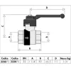 Кран шаровый Caleffi Ballstop с обратным клапаном 1 1/4" (323070)- Фото 2