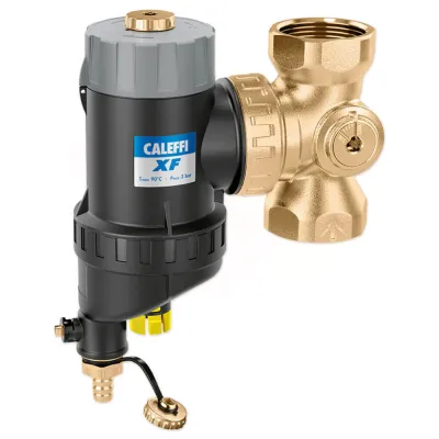 Фільтр напівавтоматичний самоочисний Caleffi XF Ø1 1/4 універсальний з магнітом (577700)