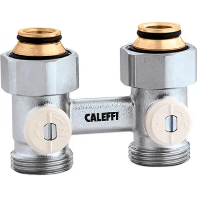 Кран нижнего подключения стального радиатора Caleffi 3/4x3/4 прямой (301050)