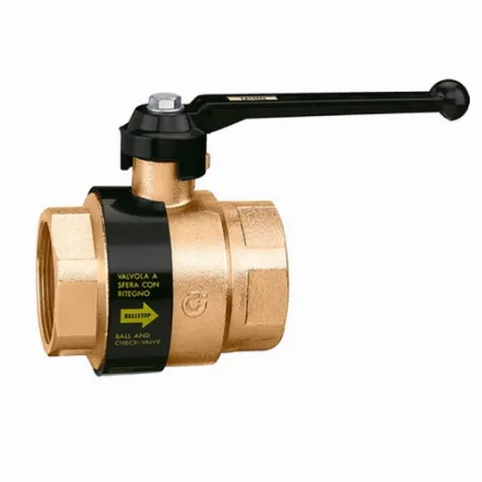 Кран кульовий Caleffi Ballstop зі зворотнім клапаном 1 1/4" (323070)