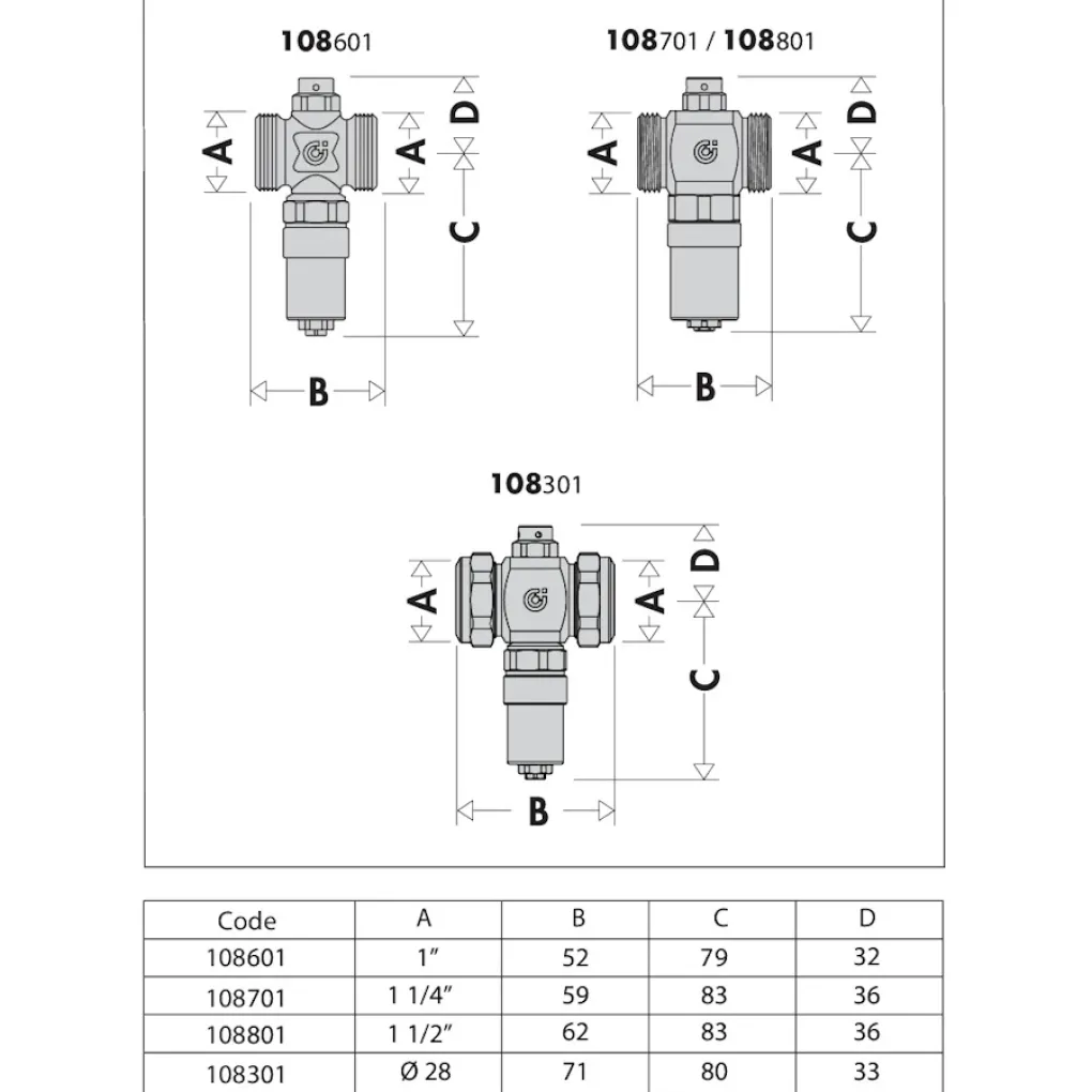 Клапан для захисту від замерзання Caleffi iStop 1" (108601)- Фото 2