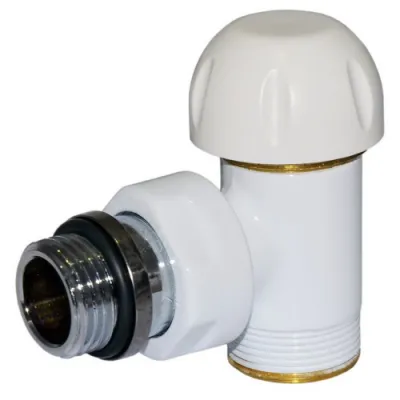 Термостатический клапан Carlo Poletti Compact Thermo V1 1/2 х 24-19 угловой (V151111EE/EF)