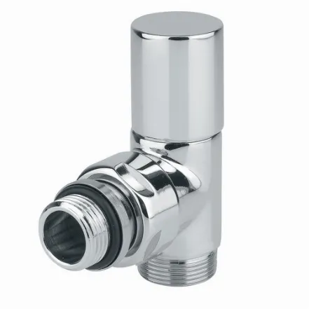 Кран радіаторний Carlo Poletti Cylinder 1/2 х 24-19 кутовий (V30110B/V30111B)