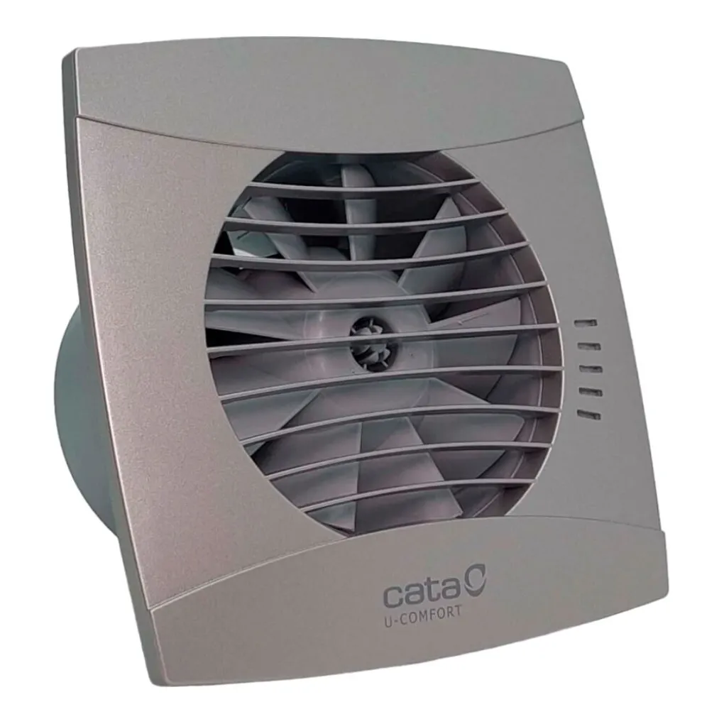 Вытяжной вентилятор Cata UC-12 Hygro Silver с гигростатом- Фото 2