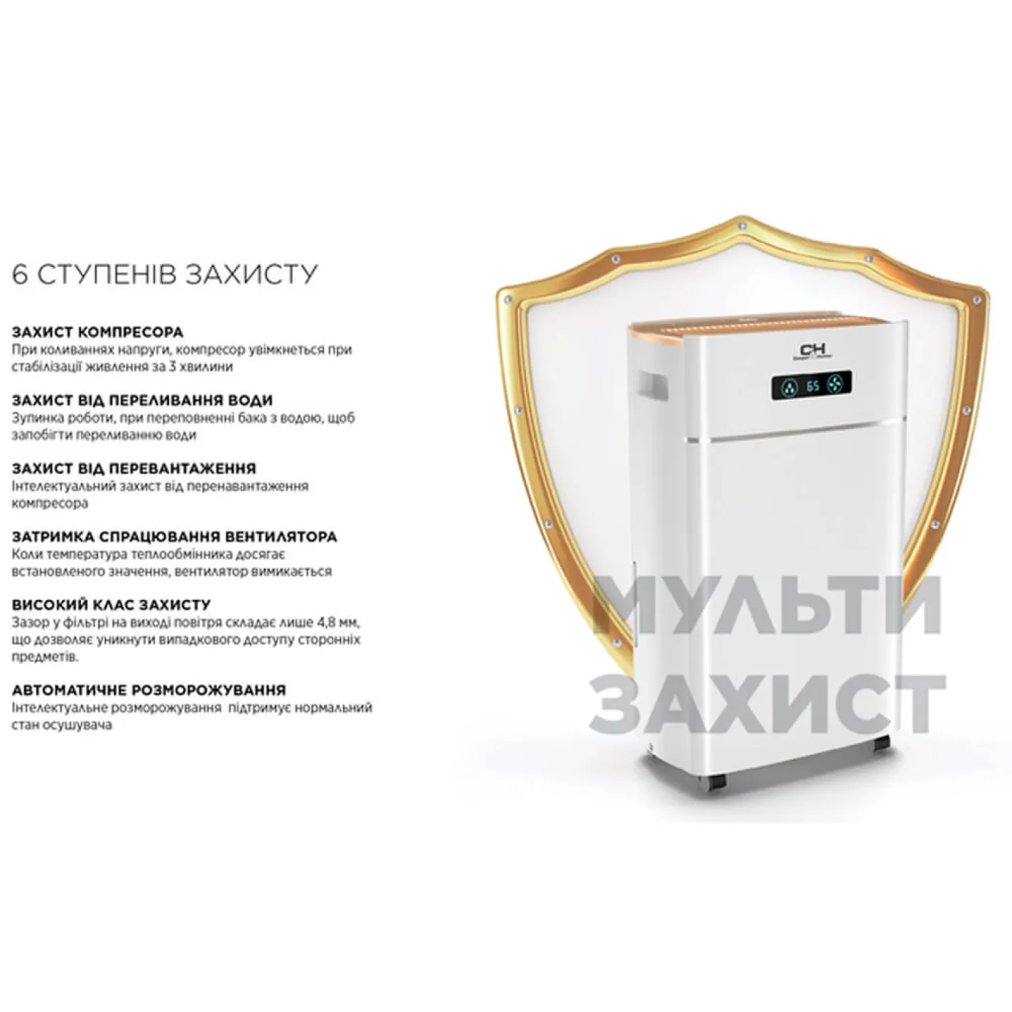 Осушитель воздуха Cooper&Hunter CH-D014WD8-30LDWF - Фото 2