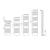 Електрична рушникосушка Cordivari Lisa 22 Electric 1732x500 біла (3581646100057)- Фото 4