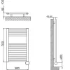 Електрична рушникосушка Cordivari Lisa 22 Electric 700x500 біла (3581646100051)- Фото 4
