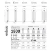 Трубчастий радіатор Cordivari Ardesia 1800 10 секцій 2 колони (3541700058486)- Фото 3