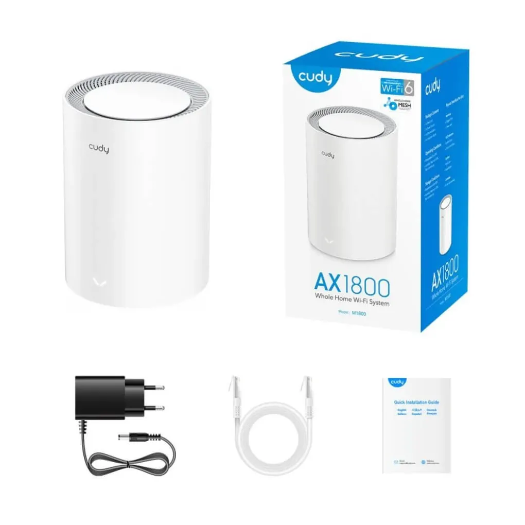 Mesh-маршрутизатор Cudy M1800 WiFi 6 (1-Pack) дводіапазонний гігабітний- Фото 4