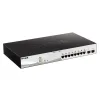 Комутатор D-Link DGS-1210-10MP 8xGE PoE, 2xSFP, 130Вт- Фото 3