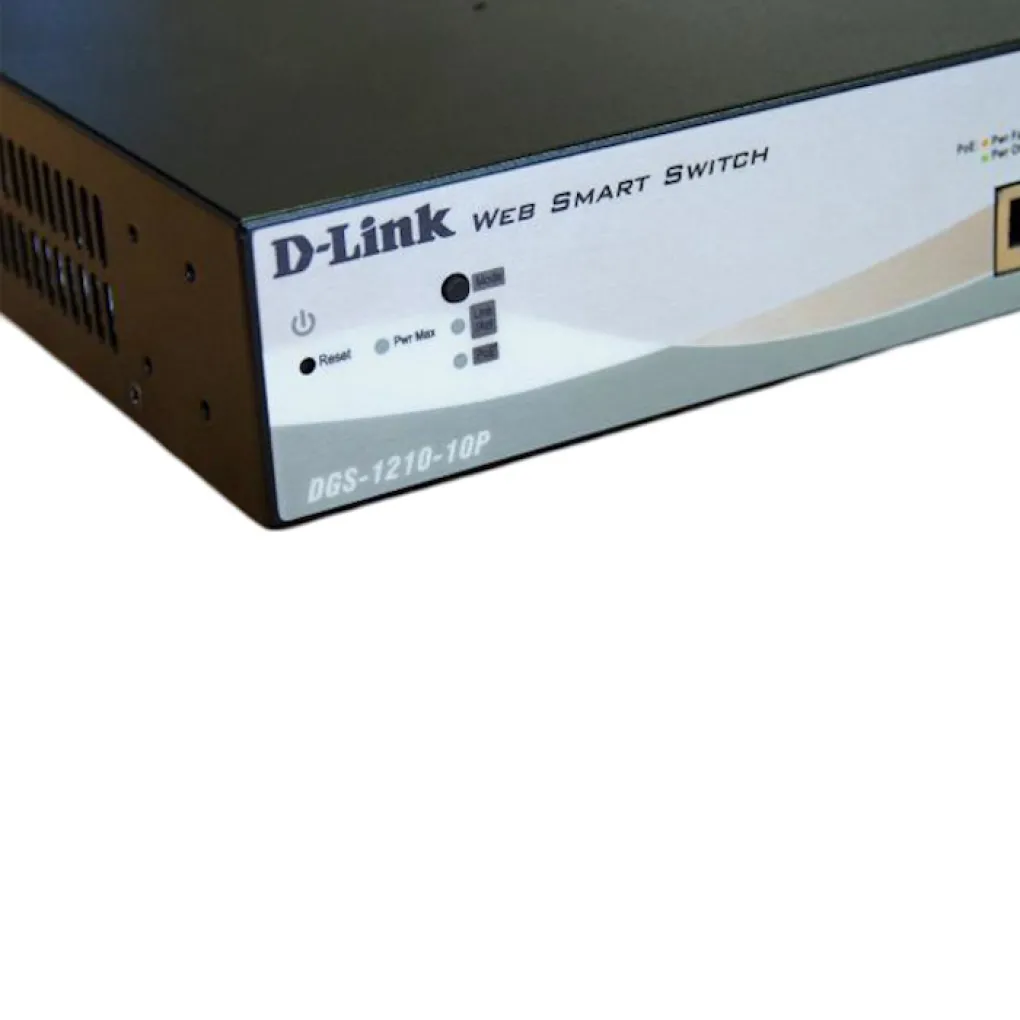 Комутатор D-Link DGS-1210-10P 8xGE PoE, 2xSFP, 78Вт- Фото 4
