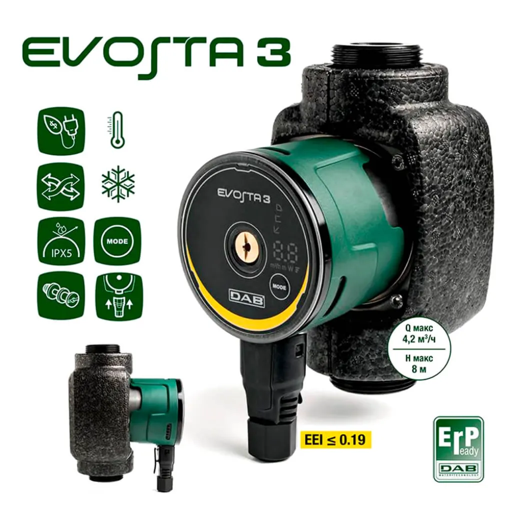 Циркуляційний насос DAB EVOSTA 3 80/180X (60186085)- Фото 2