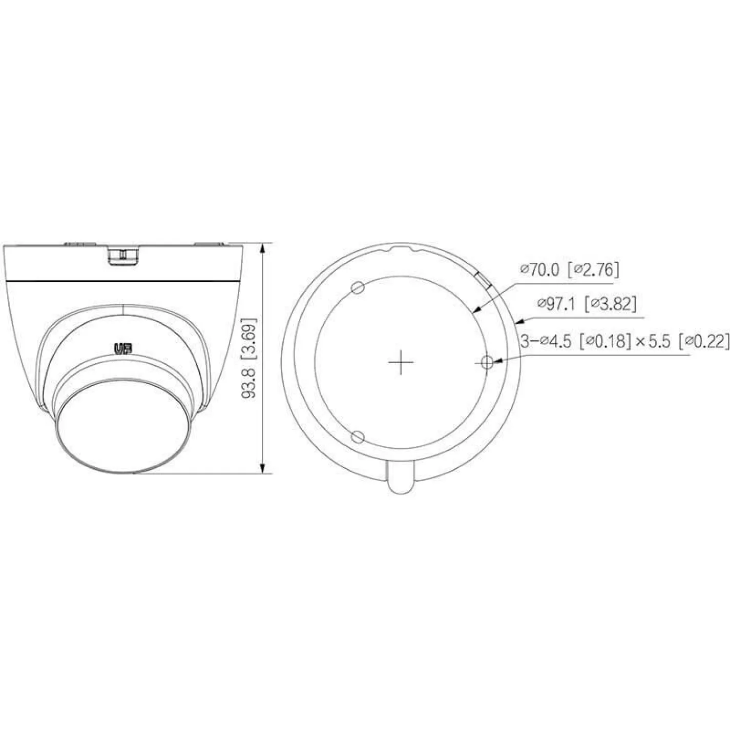 Камера відеоспостереження Dahua DH-HAC-HDW1200CLQP-IL-A (2.8мм) - Фото 3