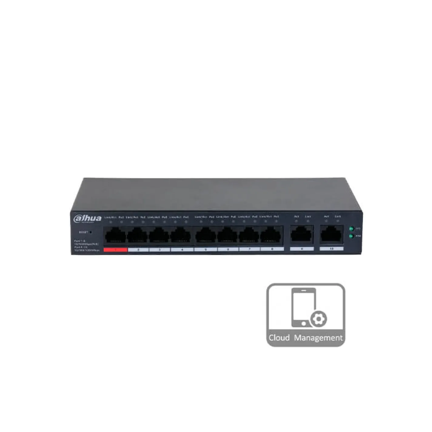 PoE коммутатор Dahua DH-CS4010-8GT-110 - Фото 3
