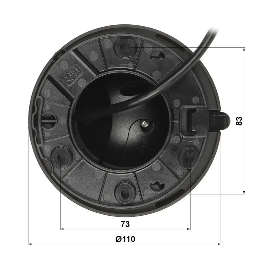 Камера відеоспостереження Dahua DH-IPC-HDW2449T-S-IL-BE 4Mp (2.8 мм) (99-00011780)- Фото 4