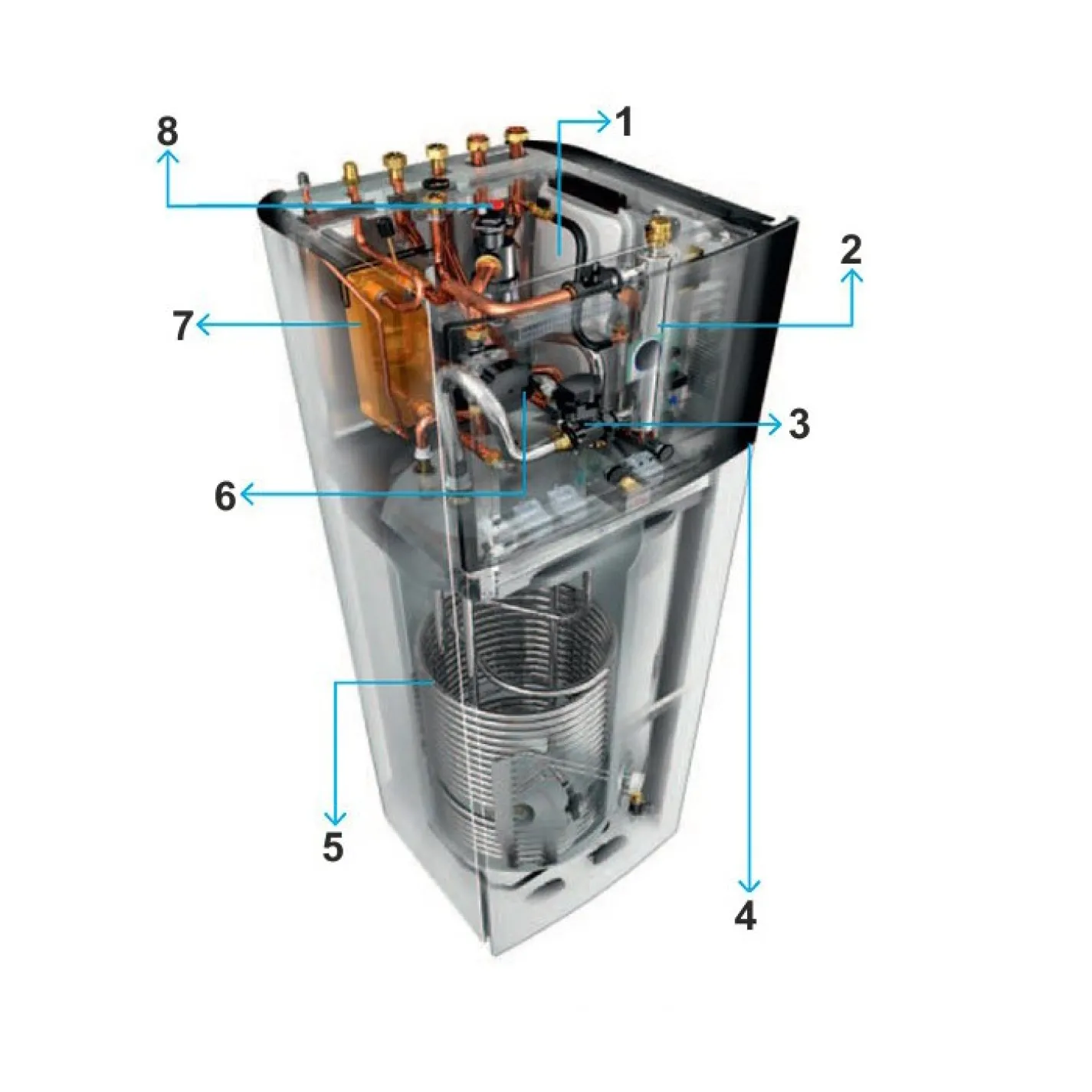 Внутрішній блок теплового насоса Daikin Altherma 3 R F (EHVX08S23E9W) - Фото 3