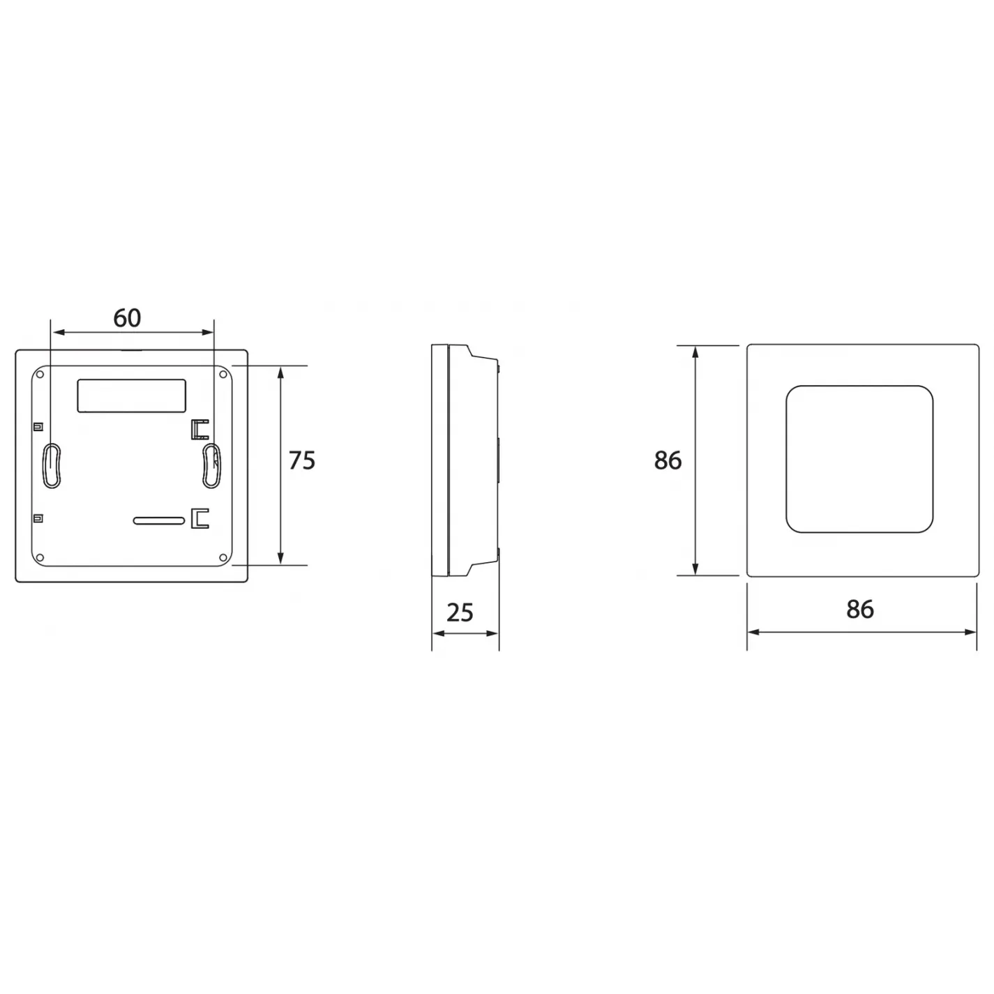 Комнатный терморегулятор проводной Danfoss Icon RT Display On Wall 24 V (088U2128) - Фото 2