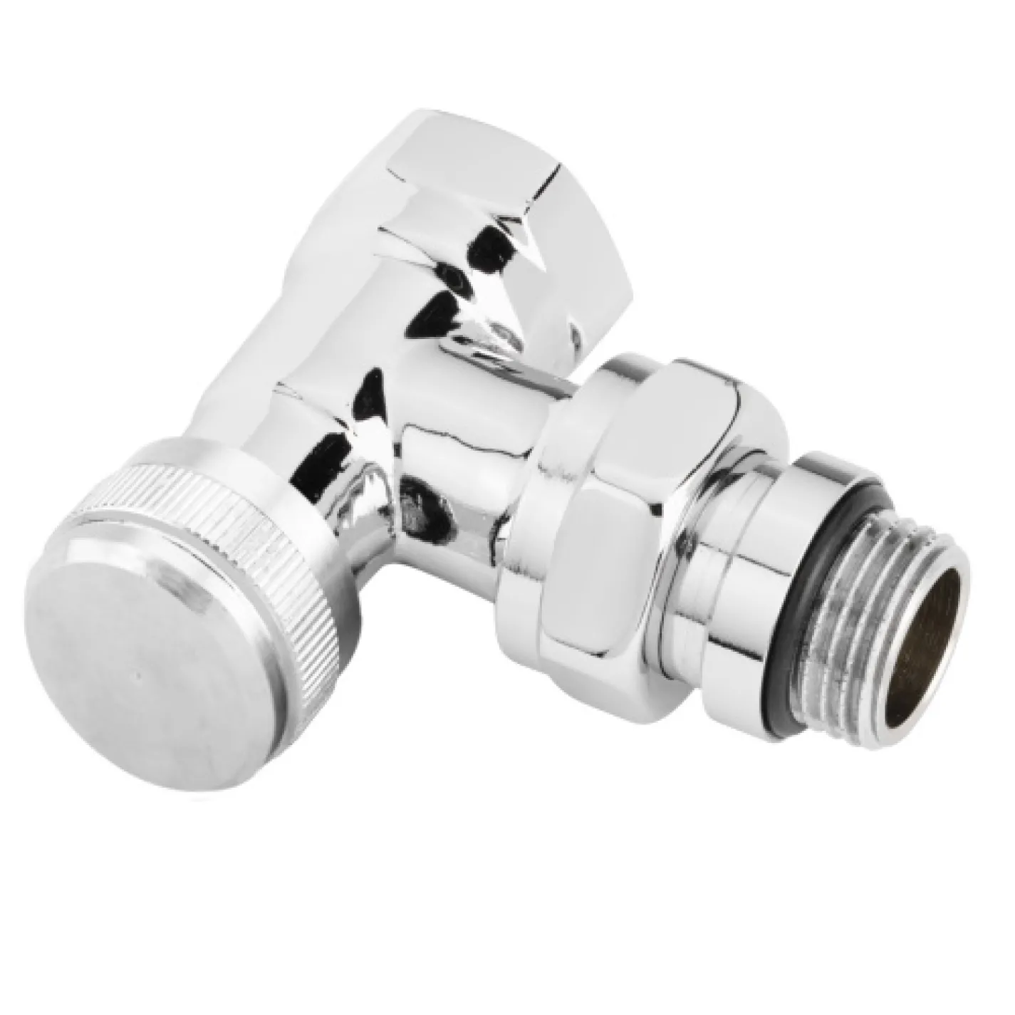 Запорный клапан Danfoss RLV-CX 15 1/2 хром угловой (003L0273) - Фото 1