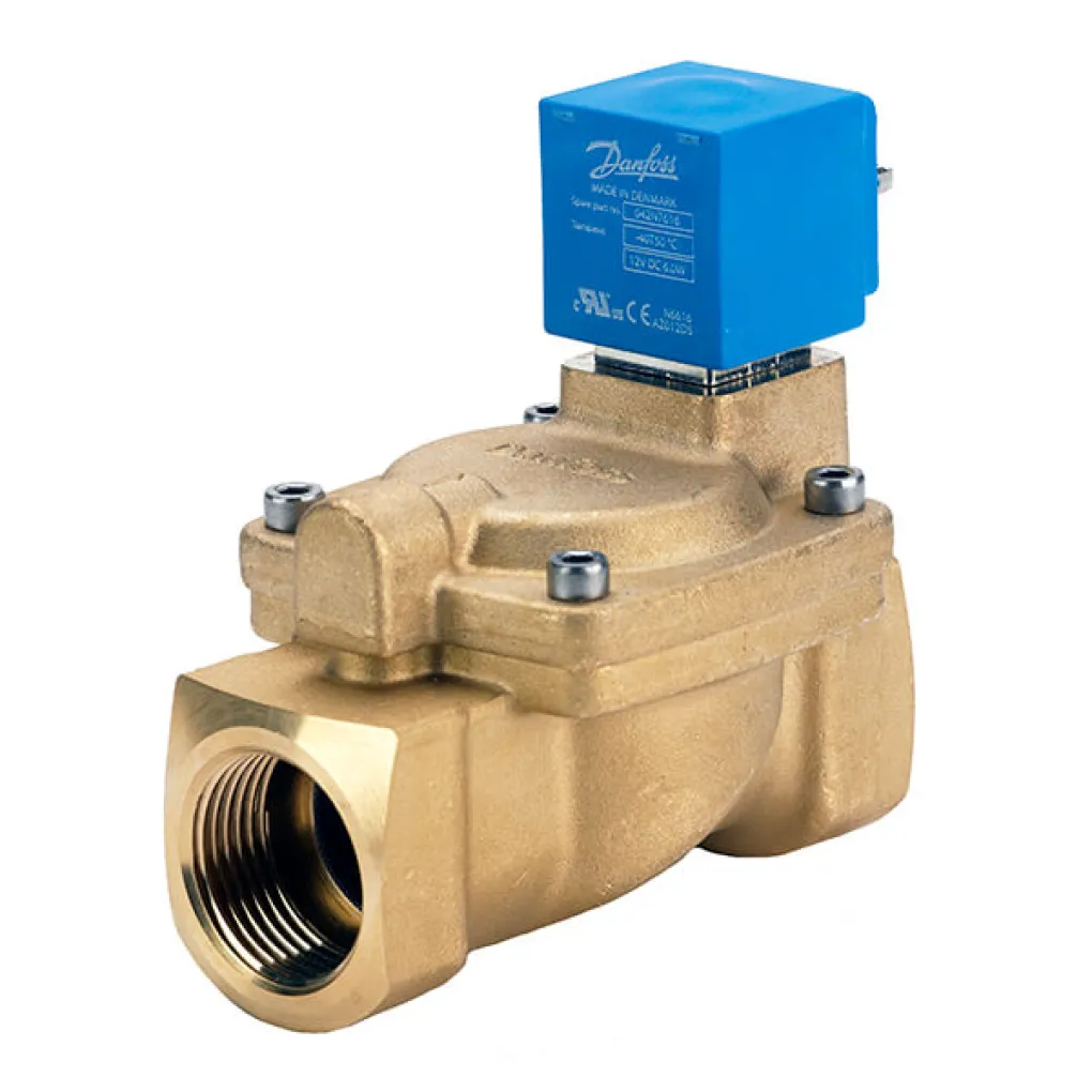 Клапан электромагнитный Danfoss EV220W 24V 3/4 нормально-открытый, латунь (042U436502)