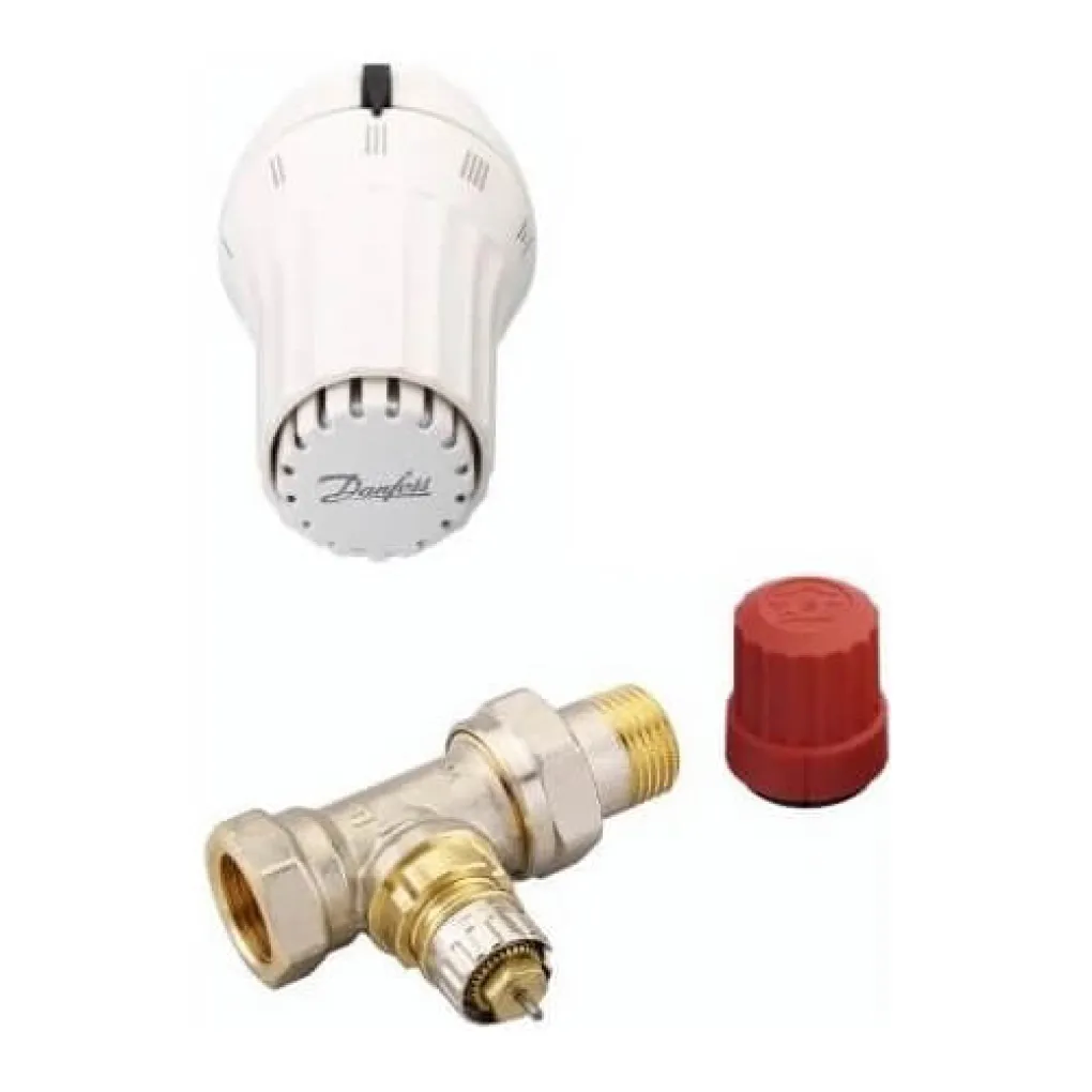 Комплект бокового підключення прямий Danfoss RAE+RА-N 1/2- Фото 2