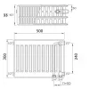 Сталевий панельний радіатор Delonghi V6 L Plattella 33 300x500- Фото 4