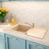 Мийка кухонна Deante Evora, граніт, з крилом, пісок (ZQJ_7113)- Фото 5