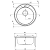 Набір для кухні Deante Twist, стальна мийка ZHC_0813 + зміш. BYU_060M, сталь (ZHCA0813)- Фото 2