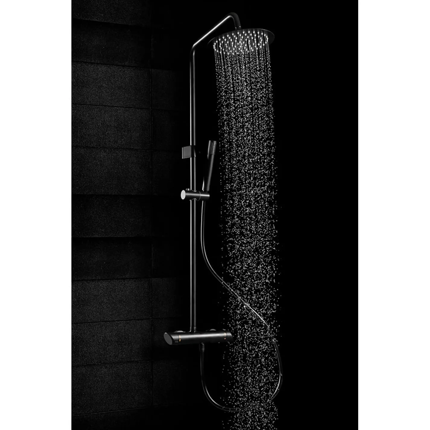 Душевая система Deante Arnika со смесителем для душа, душ - 1 функц., черный (NAC_N1QK) - Фото 2