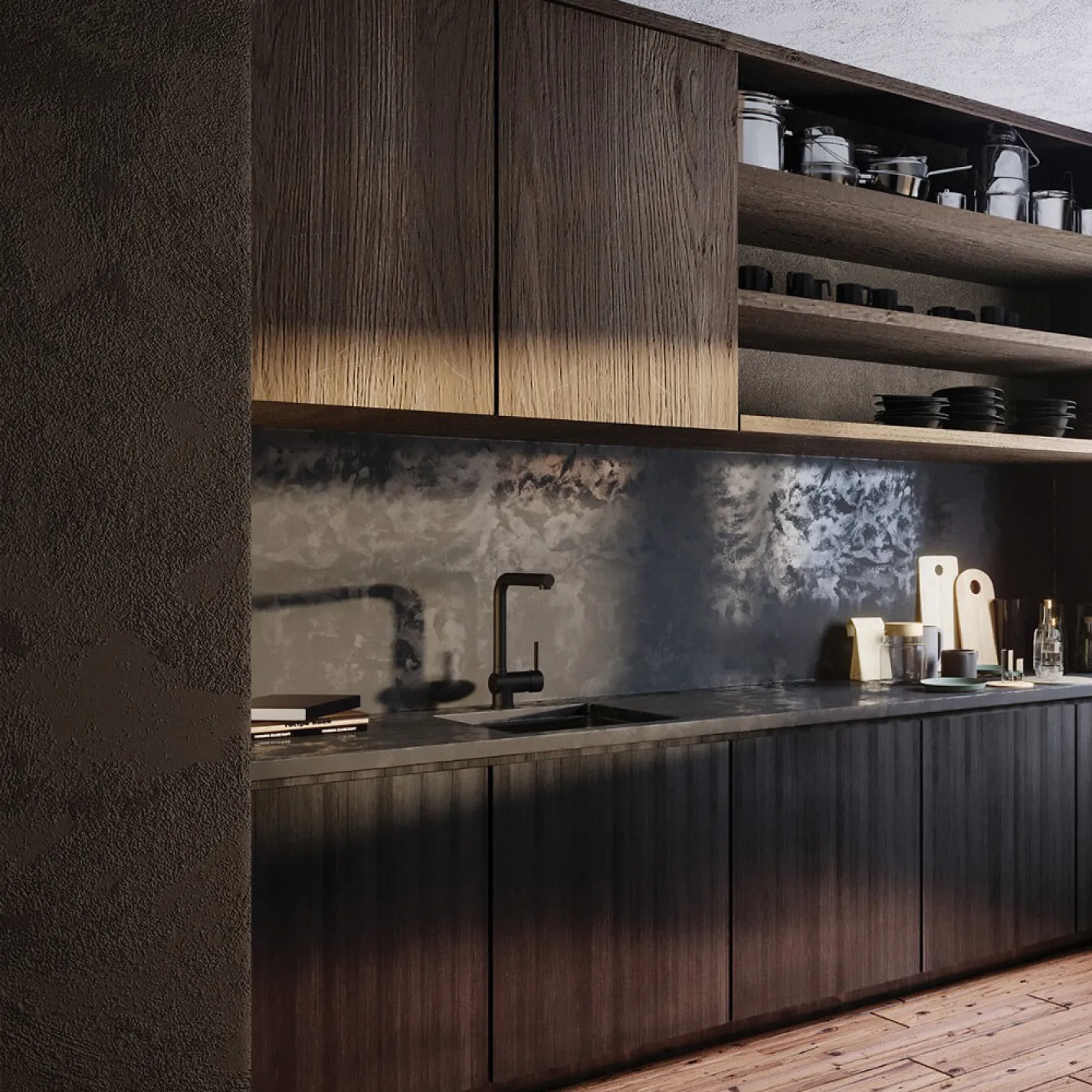 Мийка кухонна Deante Sabor, кераміка, без крила, врізна+накладна, чорний (ZCB_N103) - Фото 4