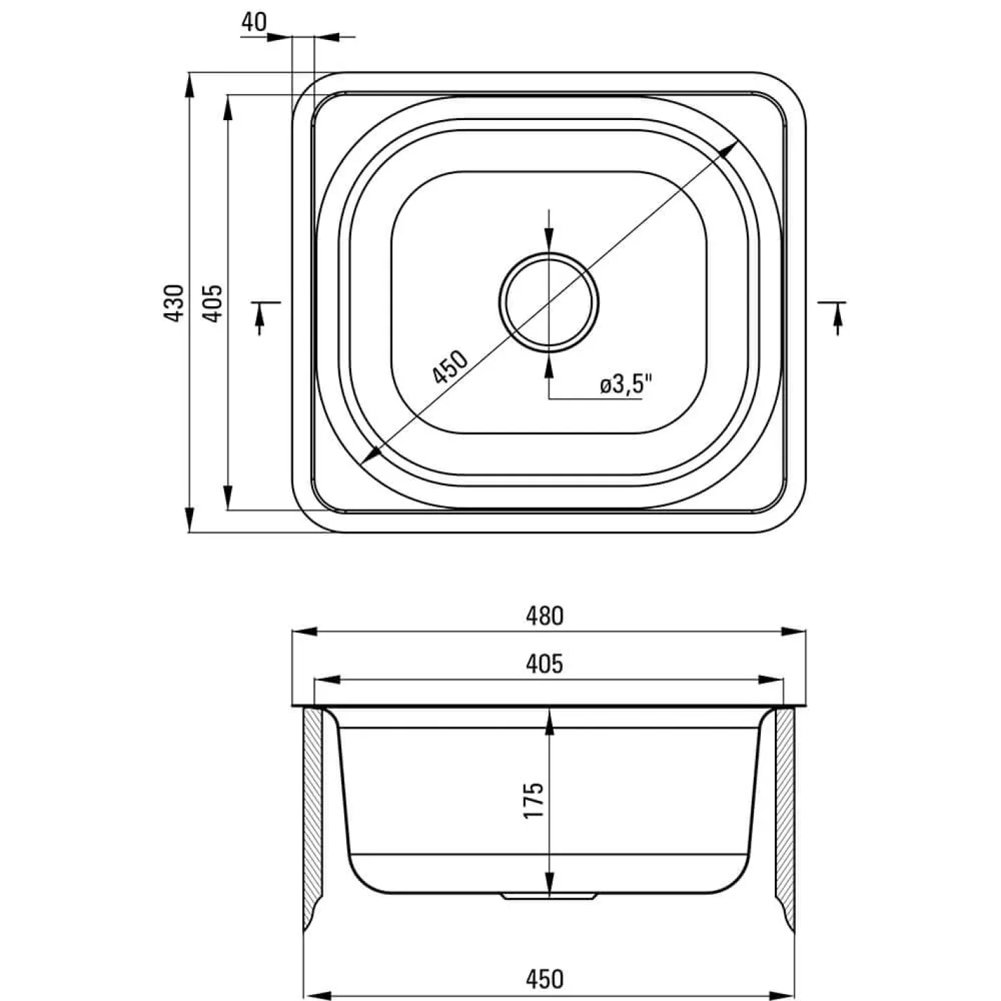 Набір для кухні Deante Doppio, стальна мийка ZEN_X103 + зміш. BYU_060M, сталь (ZENA0103) - Фото 1