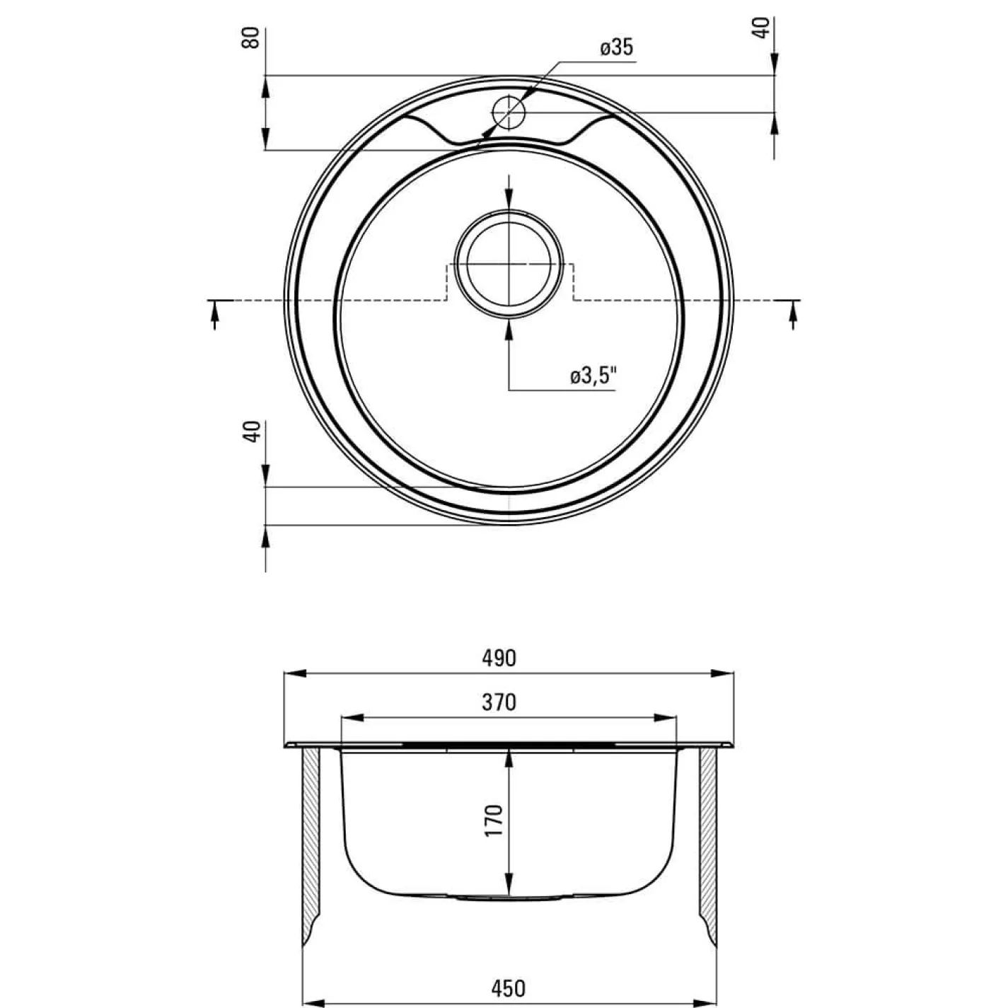 Набір для кухні Deante Twist, стальна мийка ZHC_0813 + зміш. BYU_060M, сталь (ZHCA0813) - Фото 1