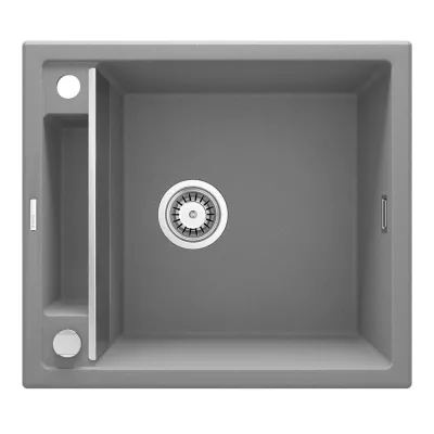 Кухонная мойка Deante Magnetic, гранит, без крыла, серый (ZRM_S103)