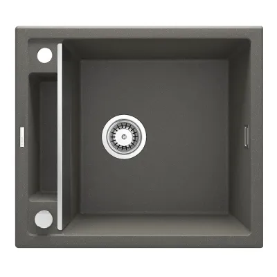 Мийка кухонна Deante Magnetic, граніт, без крила, антрацит металік (ZRM_T103)